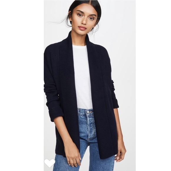 vince cashmere open front cardigan